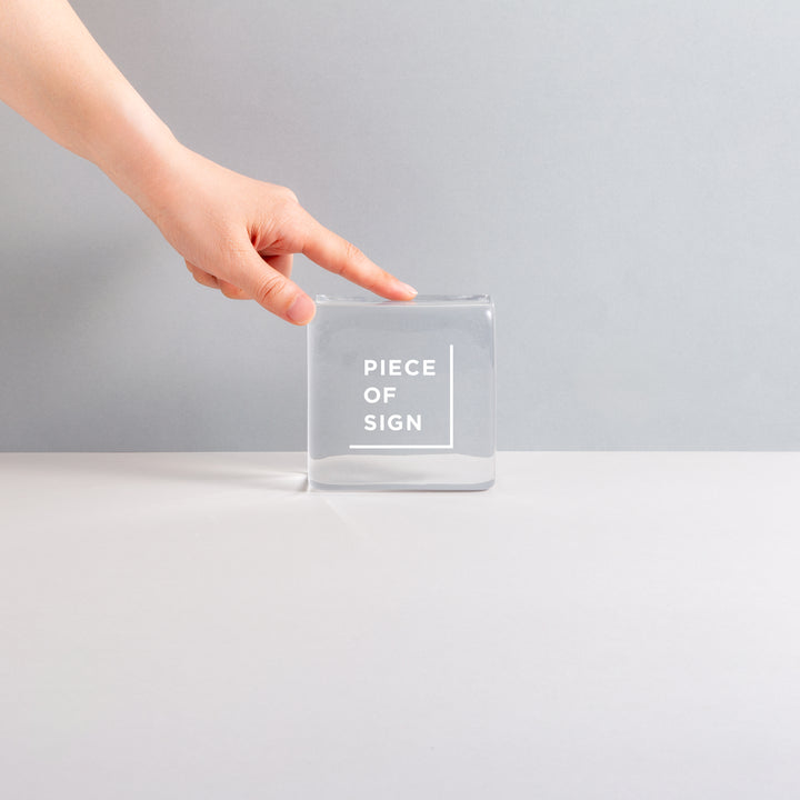 GLASS BLOCK サイン - PIECE OF SIGN