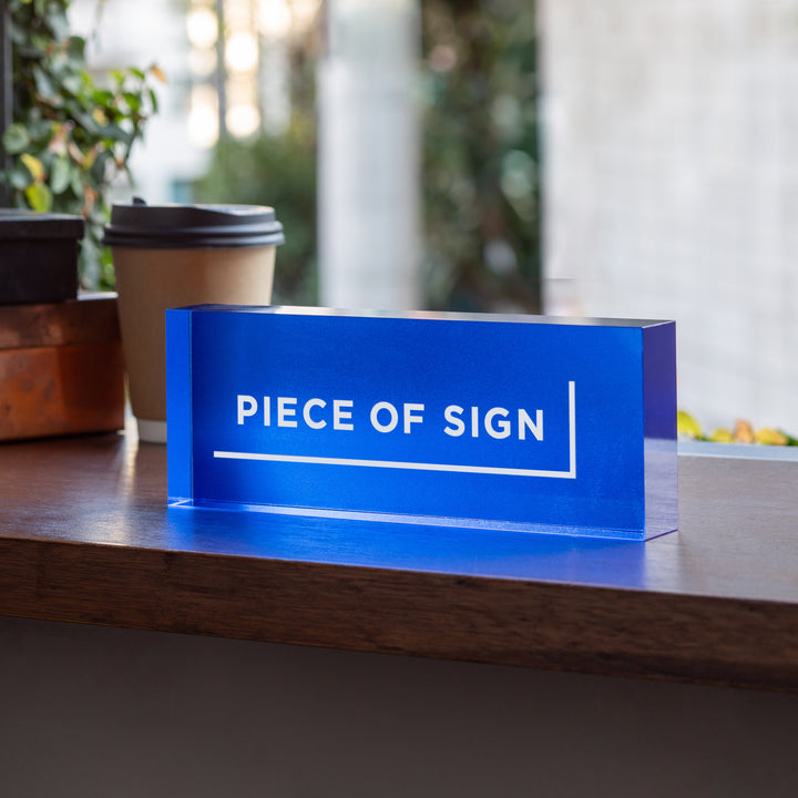 COUNTER / TABLE TOP サイン - アクリルカラー印刷 - PIECE OF SIGN