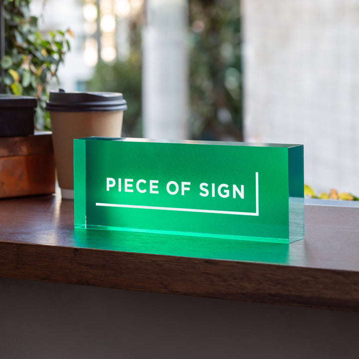 COUNTER / TABLE TOP サイン - アクリルカラー印刷 - PIECE OF SIGN
