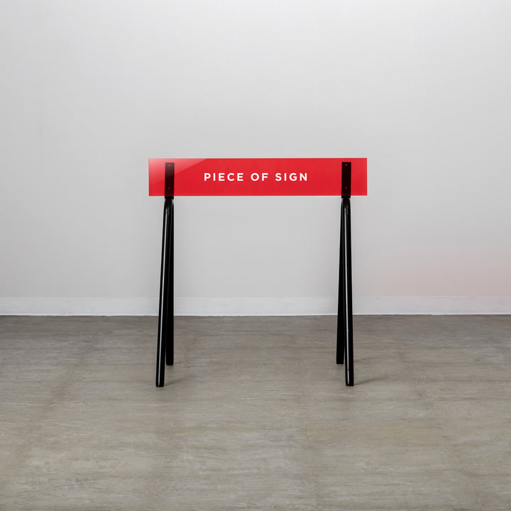 バリケードサイン  - カラーアクリル - PIECE OF SIGN