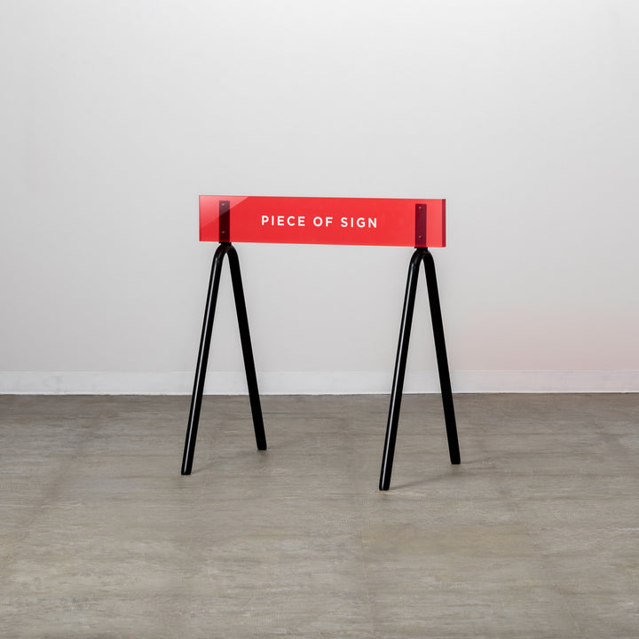 バリケードサイン  - カラーアクリル - PIECE OF SIGN