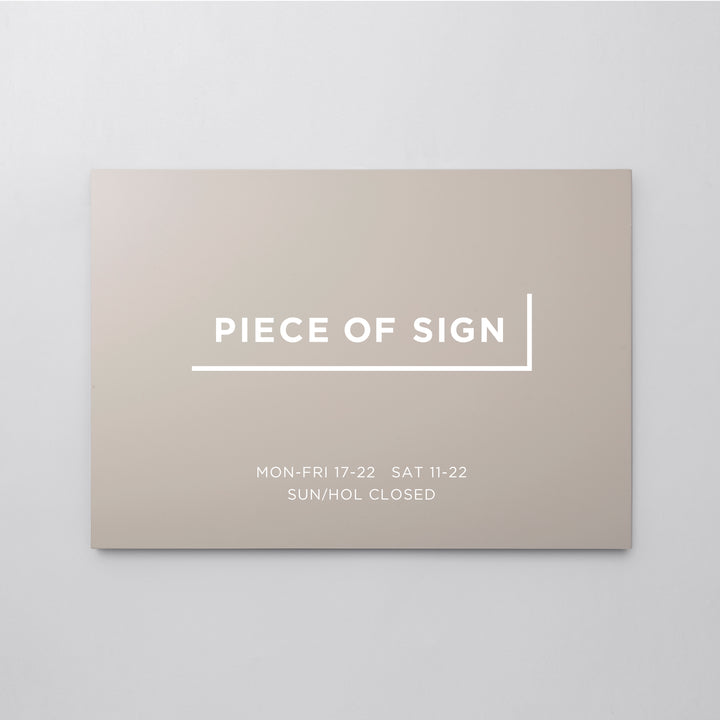 FLAT PLATE ウォールサイン L-SIZE - PIECE OF SIGN