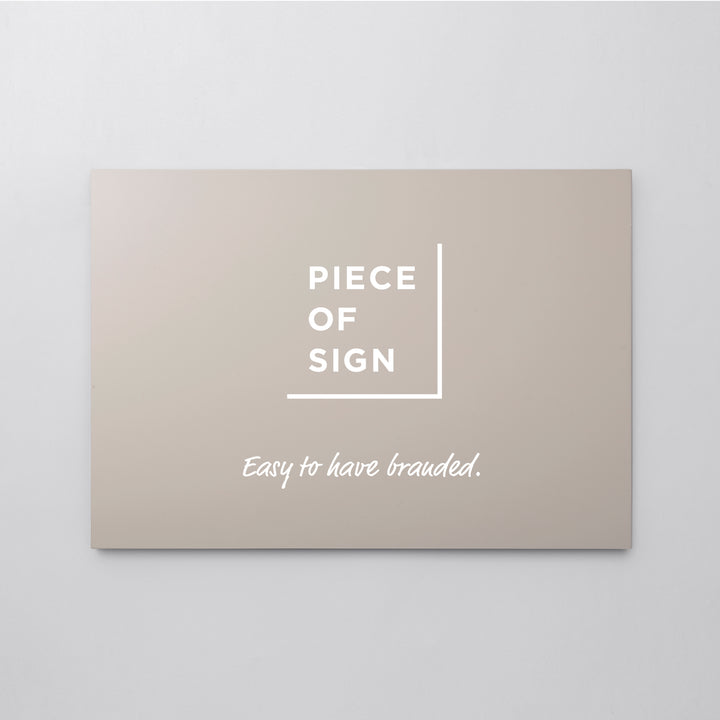 FLAT PLATE ウォールサイン L-SIZE - PIECE OF SIGN