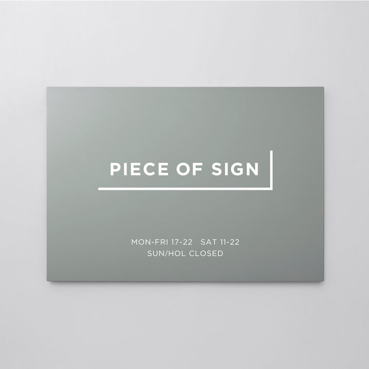 FLAT PLATE ウォールサイン L-SIZE - PIECE OF SIGN