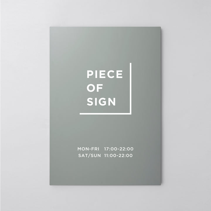 FLAT PLATE ウォールサイン L-SIZE - PIECE OF SIGN