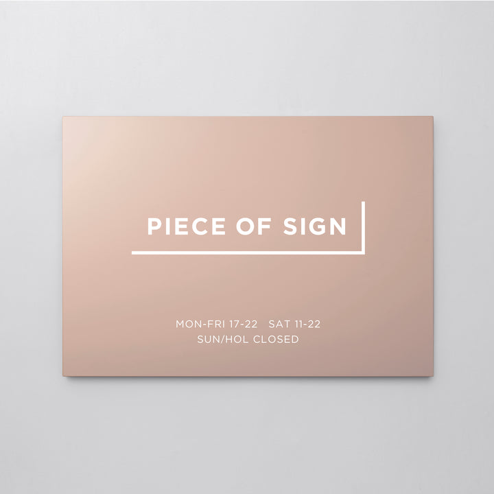 FLAT PLATE ウォールサイン L-SIZE - PIECE OF SIGN