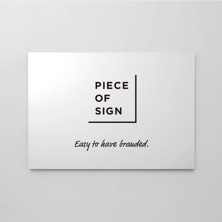 FLAT PLATE ウォールサイン L-SIZE - PIECE OF SIGN
