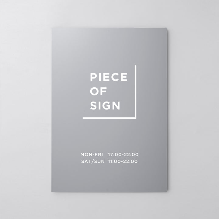 FLAT PLATE ウォールサイン L-SIZE - PIECE OF SIGN