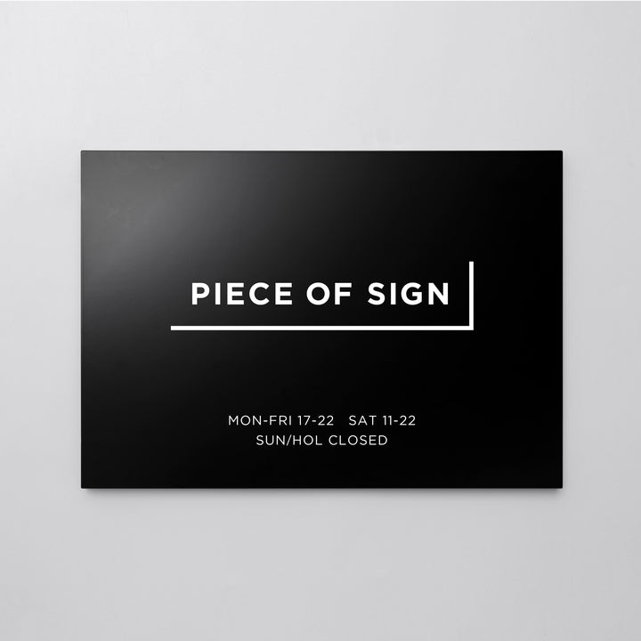 FLAT PLATE ウォールサイン L-SIZE - PIECE OF SIGN