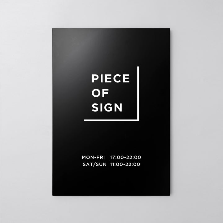 FLAT PLATE ウォールサイン L-SIZE - PIECE OF SIGN