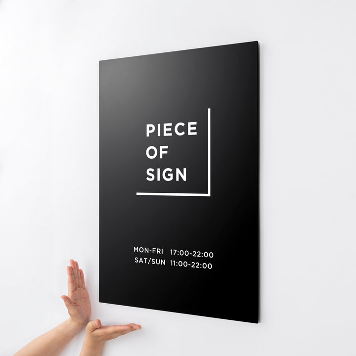 FLAT PLATE ウォールサイン L-SIZE - PIECE OF SIGN