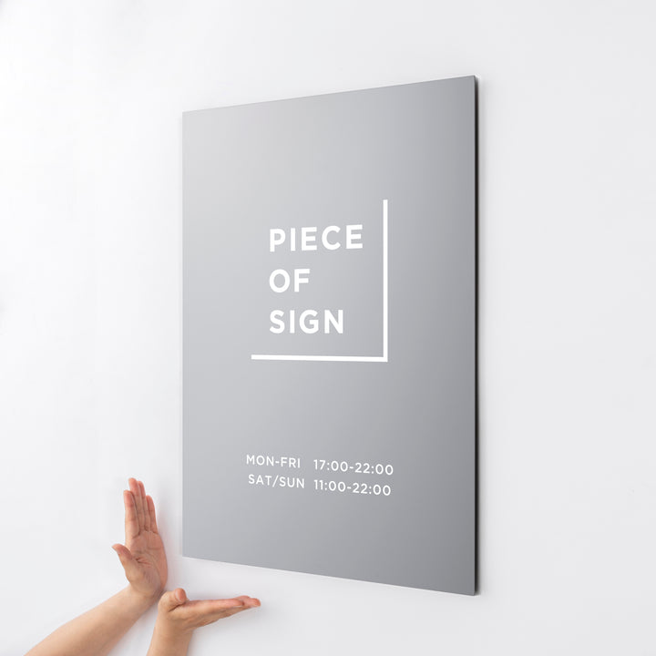 FLAT PLATE ウォールサイン L-SIZE - PIECE OF SIGN