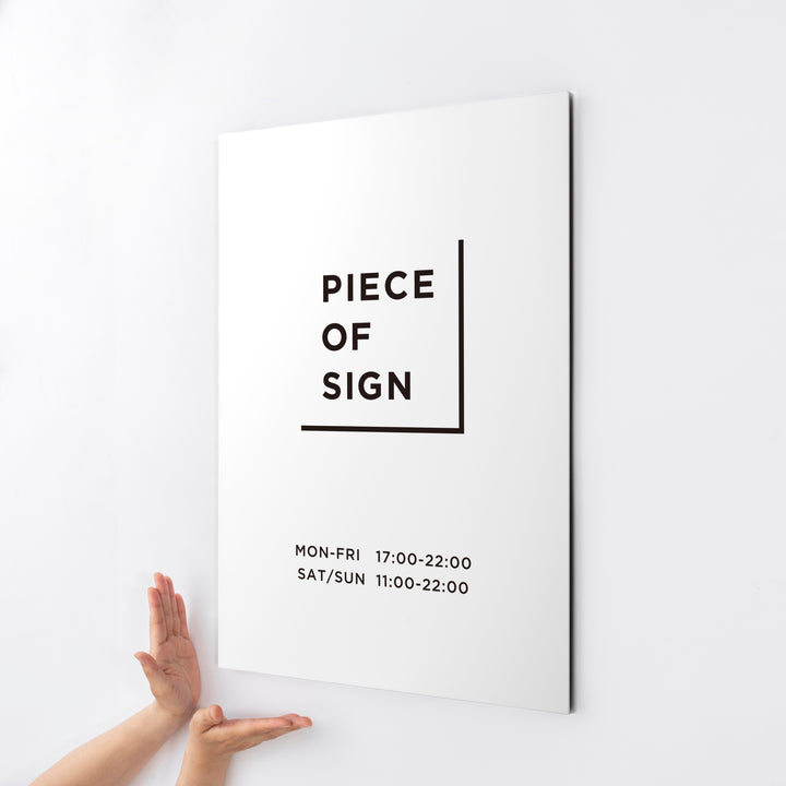 FLAT PLATE ウォールサイン L-SIZE - PIECE OF SIGN