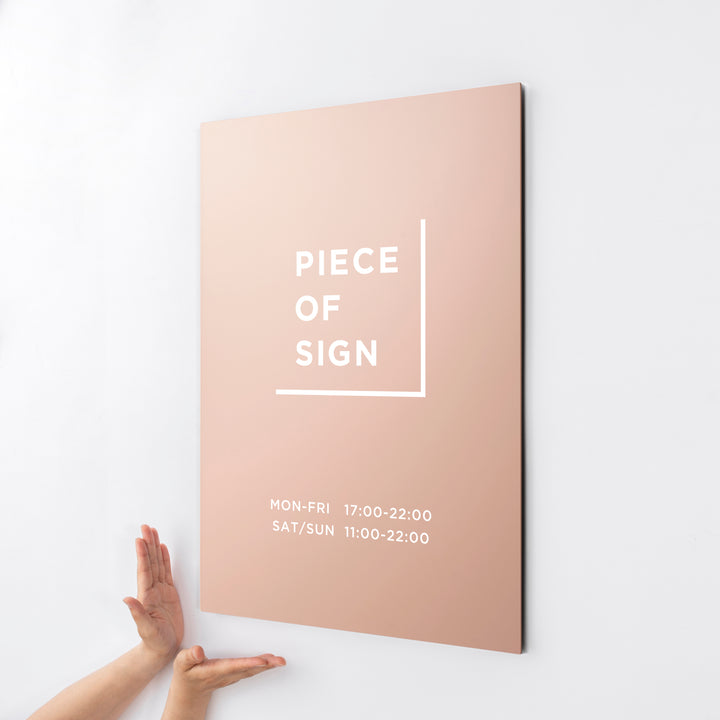 FLAT PLATE ウォールサイン L-SIZE - PIECE OF SIGN
