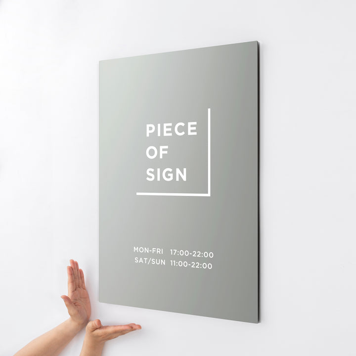 FLAT PLATE ウォールサイン L-SIZE - PIECE OF SIGN