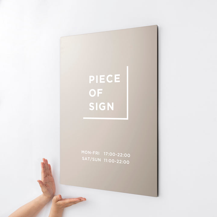 FLAT PLATE ウォールサイン L-SIZE - PIECE OF SIGN