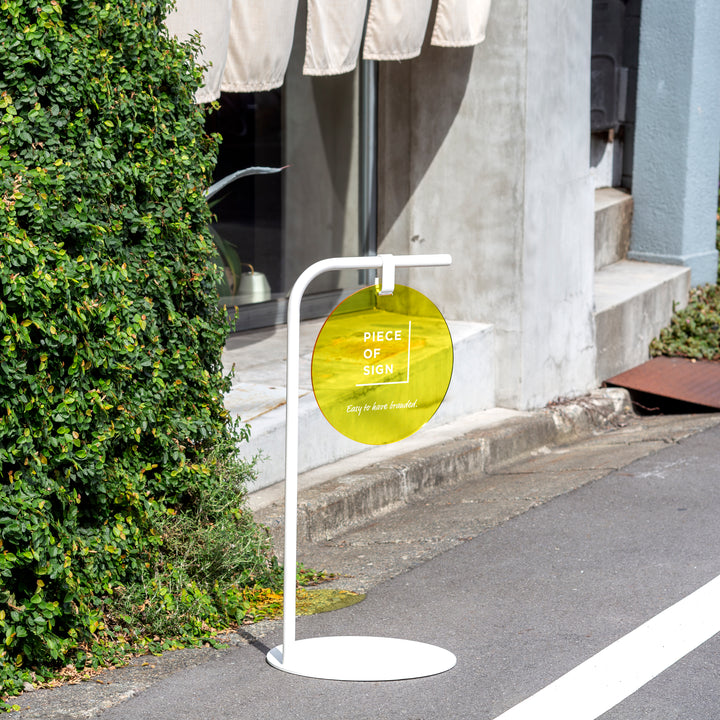 ROUND スタンドサイン - カラーアクリル - PIECE OF SIGN