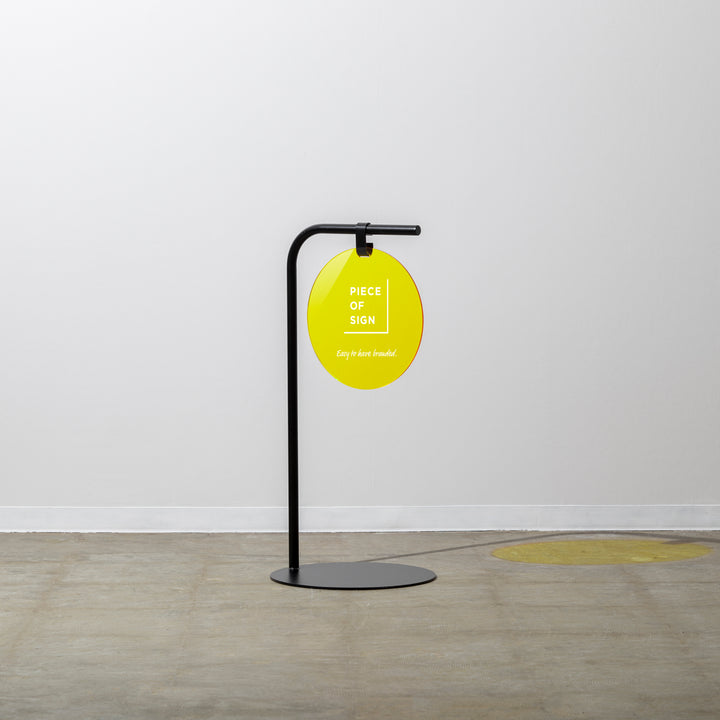 ROUND スタンドサイン - カラーアクリル - PIECE OF SIGN