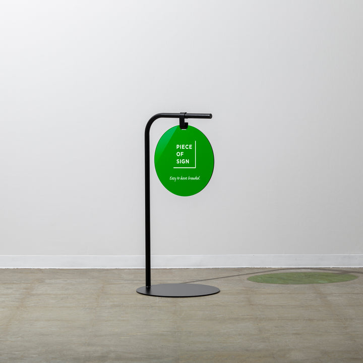 ROUND スタンドサイン - カラーアクリル - PIECE OF SIGN