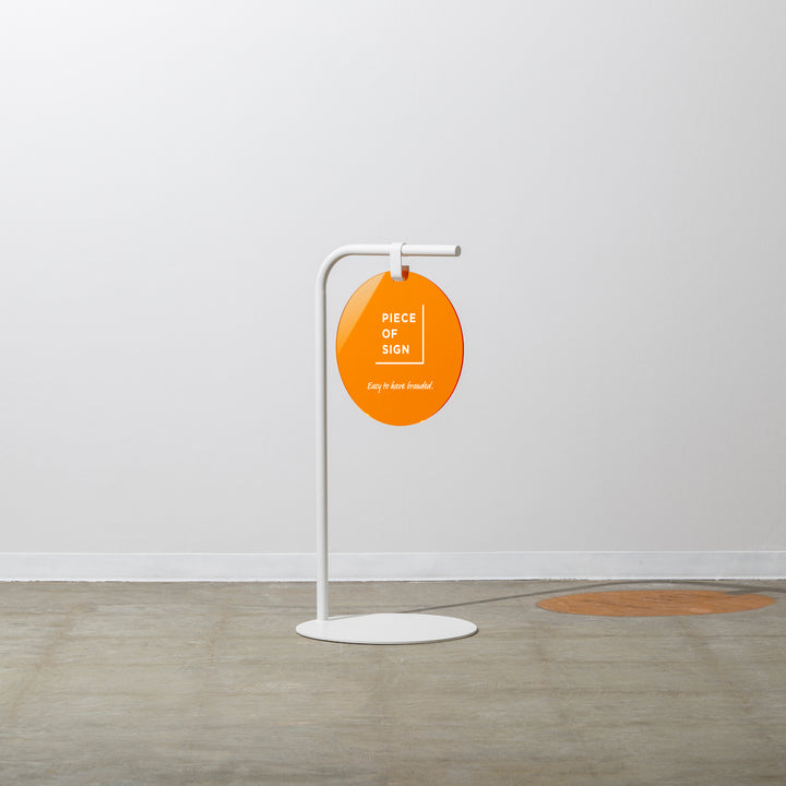 ROUND スタンドサイン - カラーアクリル - PIECE OF SIGN