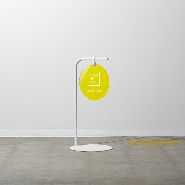 ROUND スタンドサイン - カラーアクリル - PIECE OF SIGN