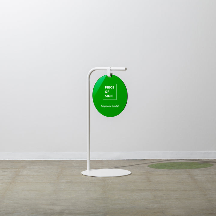 ROUND スタンドサイン - カラーアクリル - PIECE OF SIGN