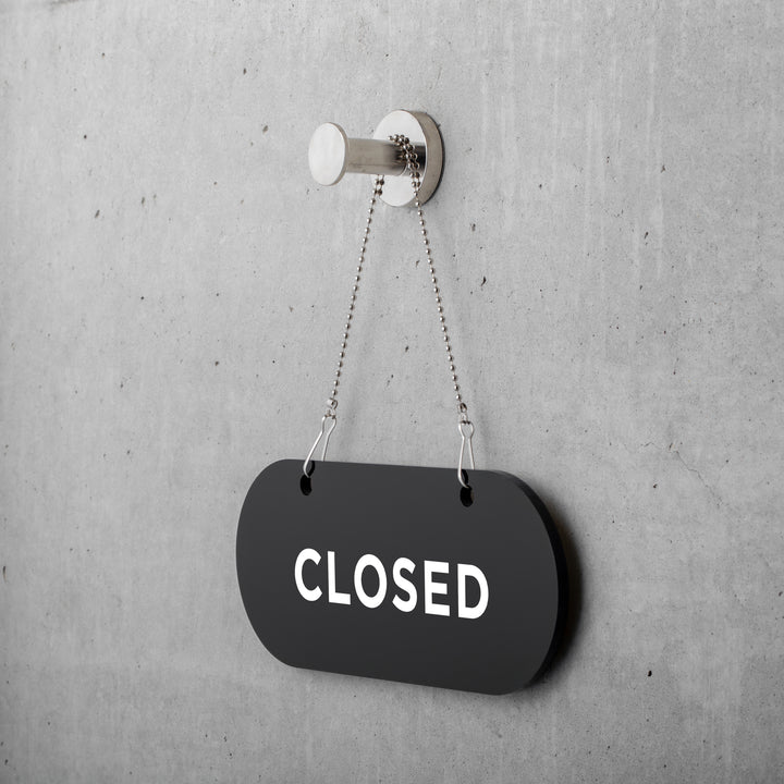 OPEN & CLOSED ハンギングサイン