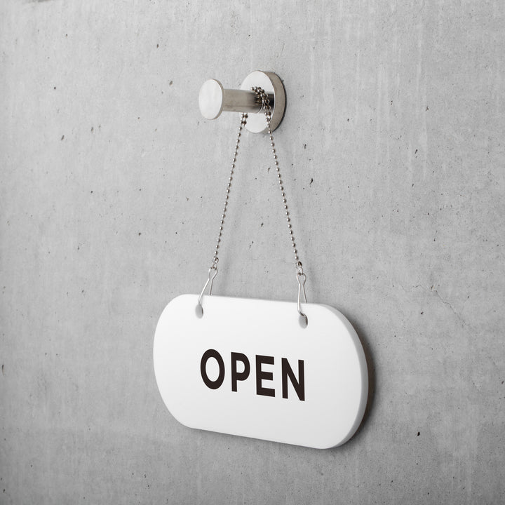 OPEN & CLOSED ハンギングサイン