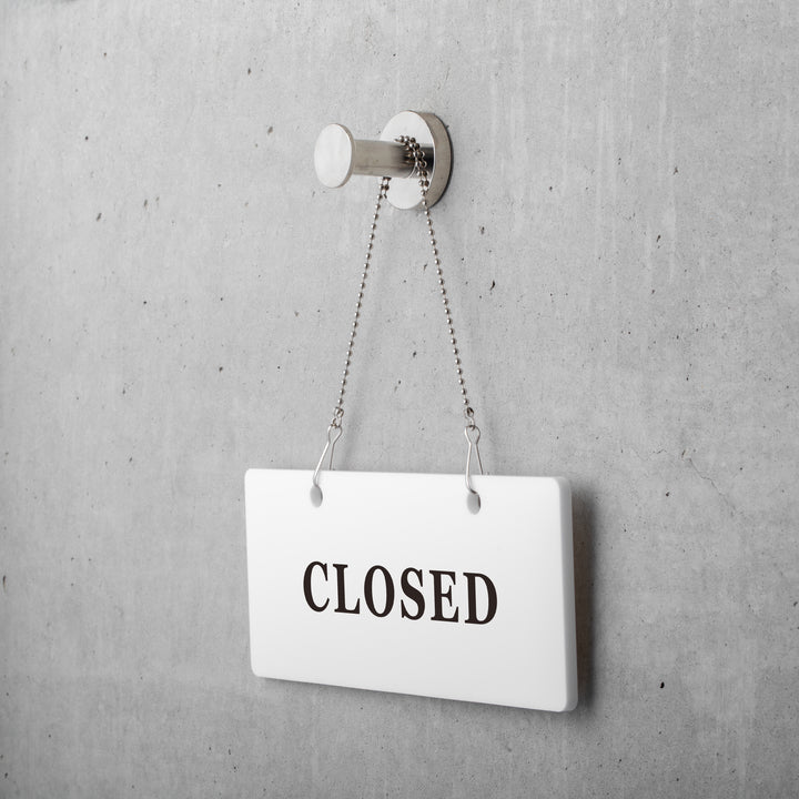 OPEN & CLOSED ハンギングサイン