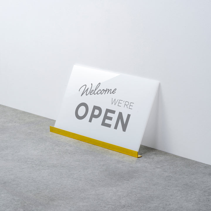 OPEN & CLOSED 床置きサイン - PIECE OF SIGN