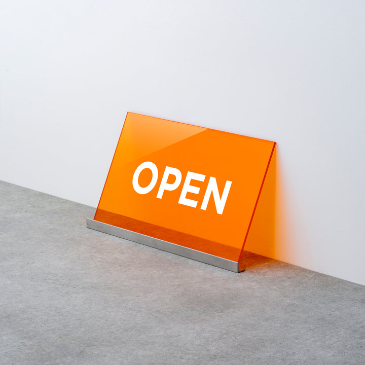 OPEN & CLOSED 床置きサイン - PIECE OF SIGN