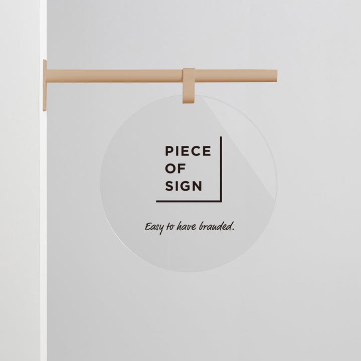 HANGING ウォールサイン 突き出し - ROUND - PIECE OF SIGN