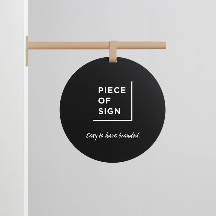 HANGING ウォールサイン 突き出し - ROUND - PIECE OF SIGN