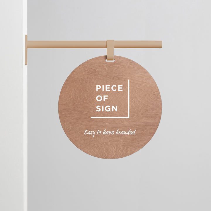 HANGING ウォールサイン 突き出し - ROUND - PIECE OF SIGN