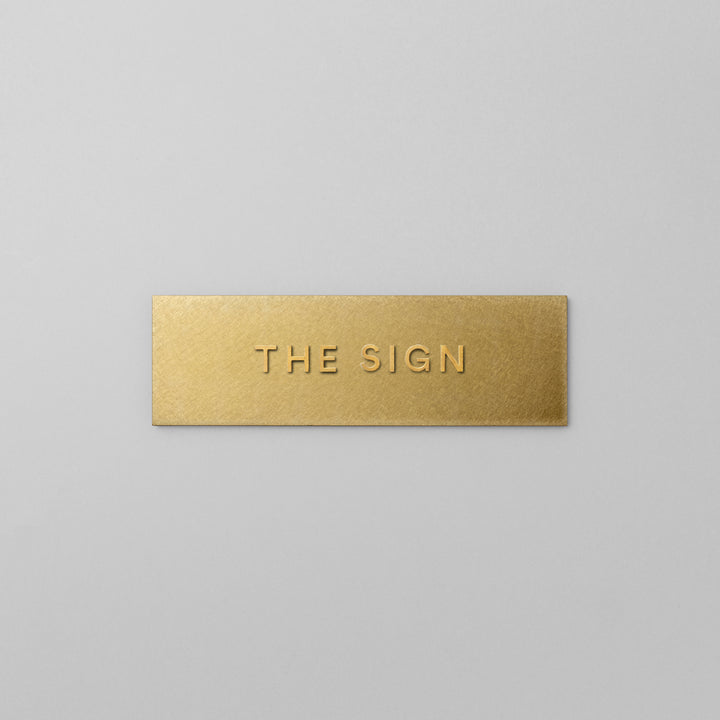 THE DOOR PLATE + 切文字サイン - PIECE OF SIGN