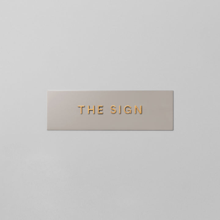 THE DOOR PLATE + 切文字サイン - PIECE OF SIGN