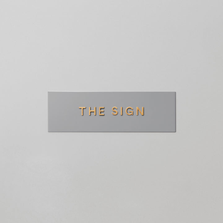 THE DOOR PLATE + 切文字サイン - PIECE OF SIGN