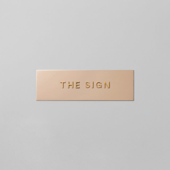 THE DOOR PLATE + 切文字サイン - PIECE OF SIGN