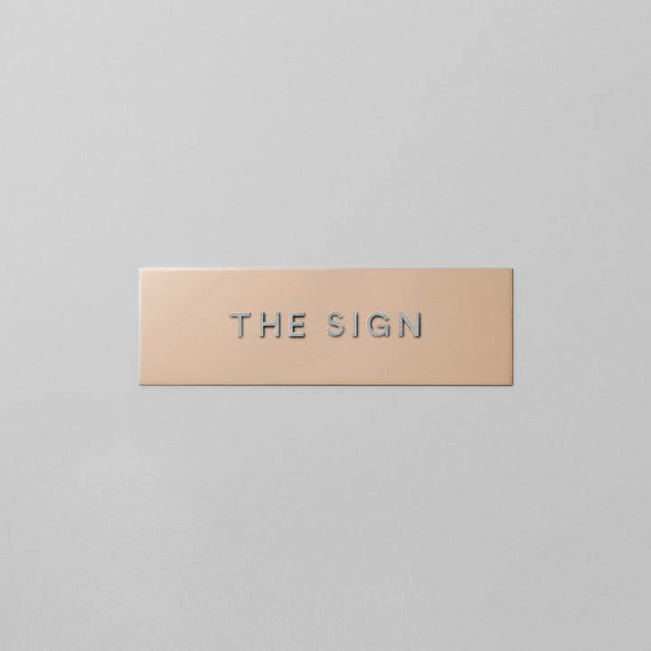 THE DOOR PLATE + 切文字サイン - PIECE OF SIGN