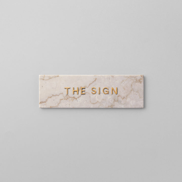 THE DOOR PLATE + 切文字サイン - PIECE OF SIGN