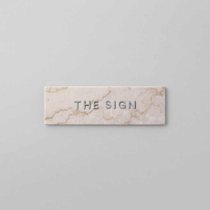 THE DOOR PLATE + 切文字サイン - PIECE OF SIGN