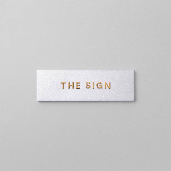 THE DOOR PLATE + 切文字サイン - PIECE OF SIGN