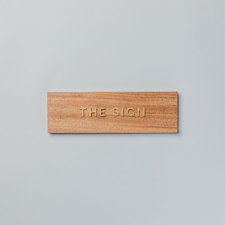 THE DOOR PLATE + 切文字サイン - PIECE OF SIGN