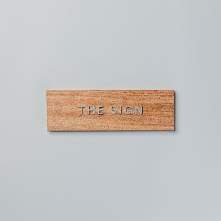THE DOOR PLATE + 切文字サイン - PIECE OF SIGN