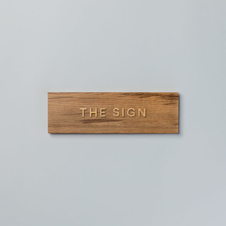 THE DOOR PLATE + 切文字サイン - PIECE OF SIGN