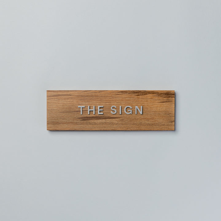 THE DOOR PLATE + 切文字サイン - PIECE OF SIGN