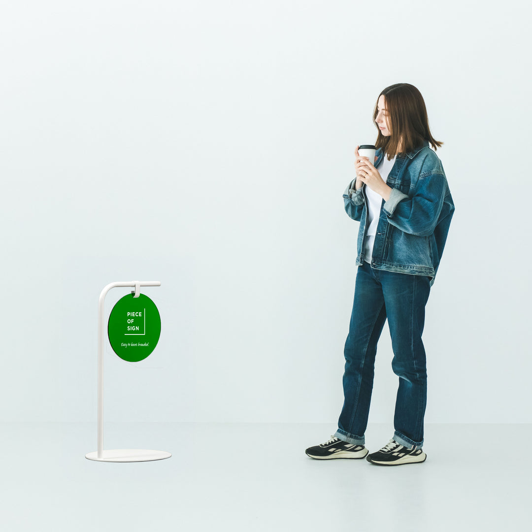 ROUND スタンドサイン - カラーアクリル