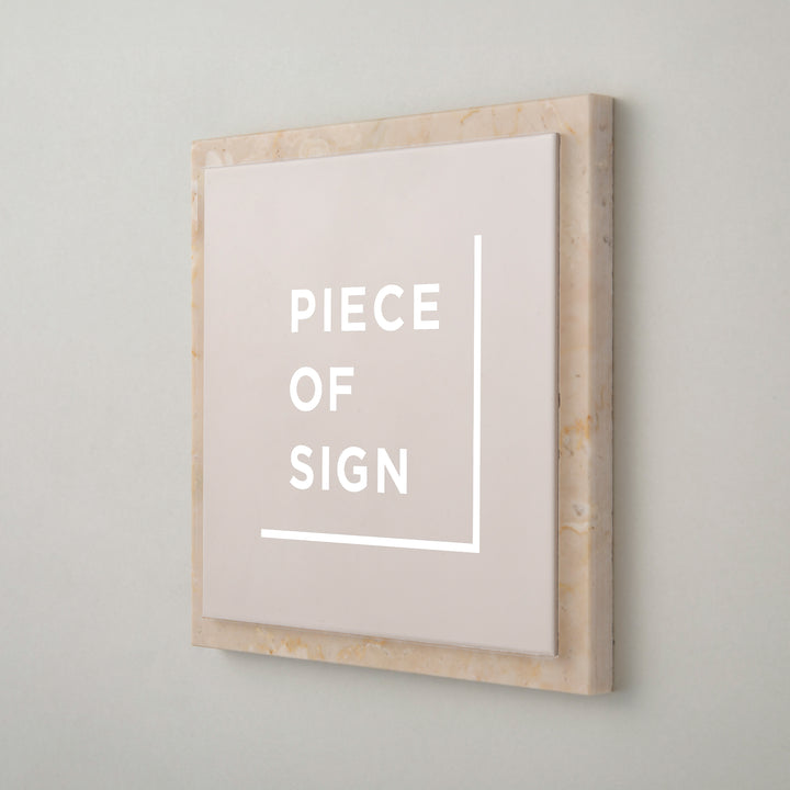 THE DOOR PLATE - 異素材MIX - PIECE OF SIGN