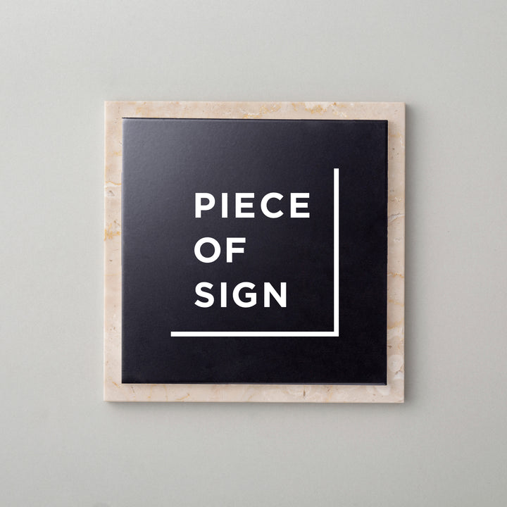 THE DOOR PLATE - 異素材MIX - PIECE OF SIGN