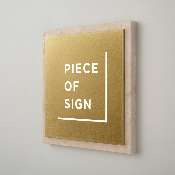 THE DOOR PLATE - 異素材MIX - PIECE OF SIGN
